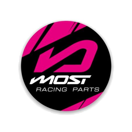 Autocollant Most rond rose – vinyle résistant UV