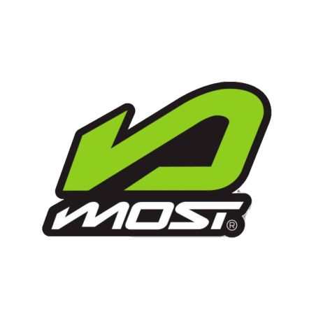 Autocollant MOST logo vert 5,45x3,68 cm en vinyle résistant