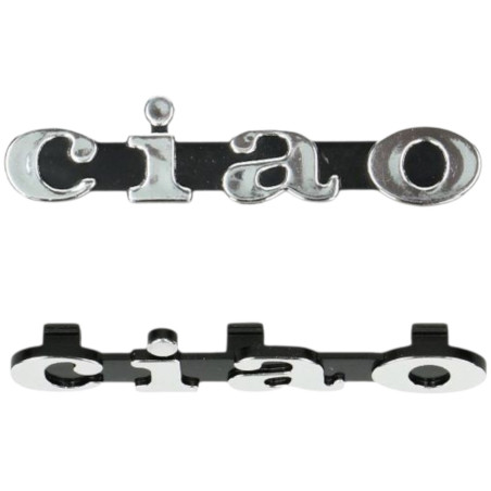 Logo latéral fixation crochet chromé Ciao