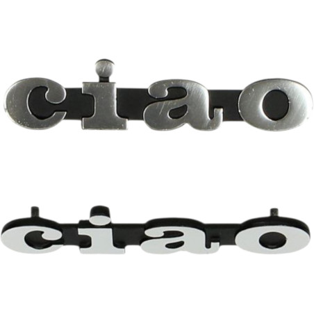 Logo latéral fixation clips chromé Ciao