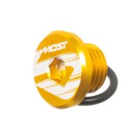 Tapón de cárter de aceite Most V3 Oro para MBK, Yamaha, Aprilia, Malaguti, Rieju y Beta