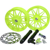copy of Pack de jantes avec disque de frein oversize vert Piaggio Zip après 2000