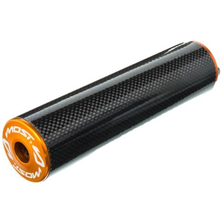 Silencieux échappement MOST Racing 50-70cc carbone orange tube 18 mm
