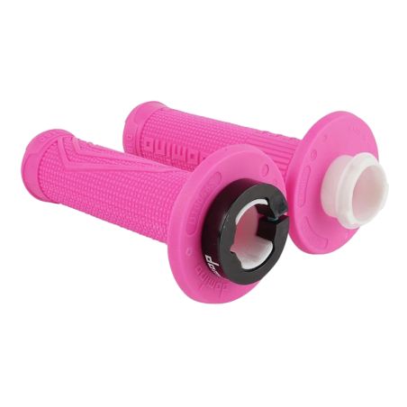 Revêtement poignée Domino Off Road D100 D-Lock fuchsia Lock-On Paire