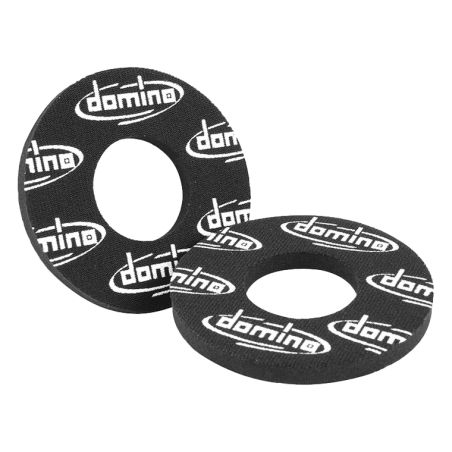 Donuts de revêtement poignée Domino Moto Off Road noir Paire