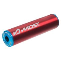 Silencieux MOST Racing 70cc 80cc aluminium rouge et bleu diamètre 20 mm