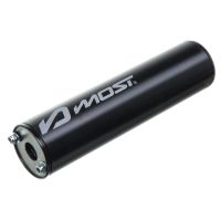 Silencieux MOST Racing 80 100cc noir passage gauche diamètre 23 mm