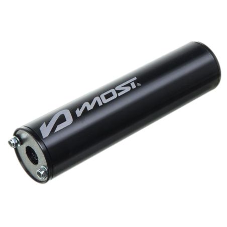 Silencieux MOST Racing 80 100cc noir passage gauche diamètre 23 mm