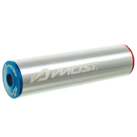 Silencieux d’échappement MOST Racing French Edition 50 80cc tricolore silver rouge bleu aluminium