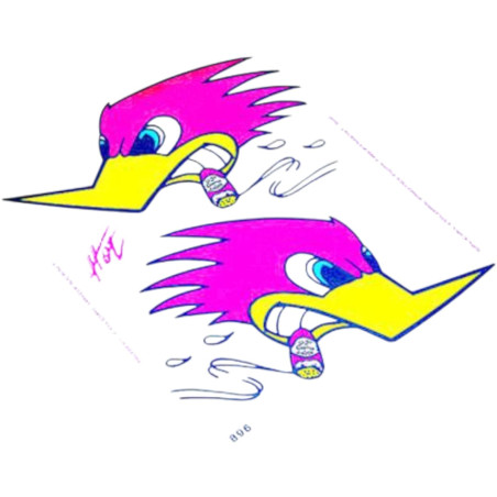 Autocollant Duck 14x16cm