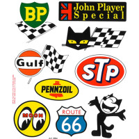 Autocollant sticker lubrifiants 20x24cm