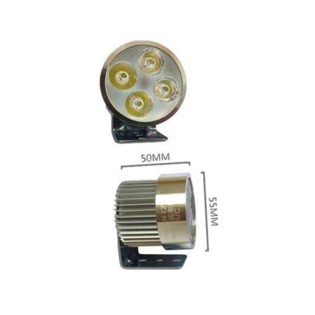Faro adicional moto scooter 4 LED redondo 55 mm universal