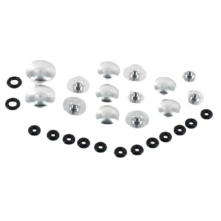 Set de 14 couvre-vis MBK / Yamaha Booster 50cc – Argent