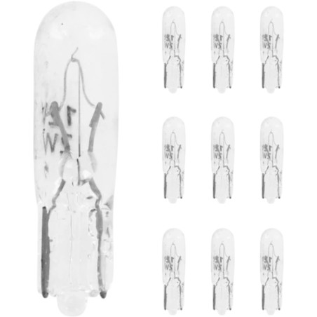 Ampoules 12V 2W W2W WEDGE culot W2x4,6d blanches boîte de 10