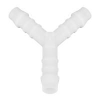 Acoplamiento tubo de gasolina en Y 5 mm plástico blanco