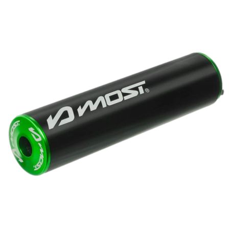 Silencieux d’échappement MOST Racing aluminium noir vert 50cc 70cc entraxe 45 mm
