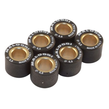 Galets Malossi 15x12 6,8 g pour variateur scooter – Pack de 6