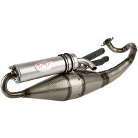Pot d'échappement Leovince TT poli Peugeot 50cc Ludix Blaster Jet Force Speedfight 3