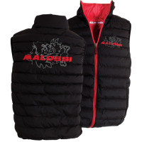 Chaqueta sin mangas Malossi negro y rojo talla L