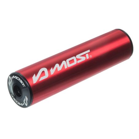 Silencieux MOST 80 100cc rouge noir aluminium racing