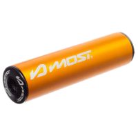 Silencieux MOST 80 100cc orange noir aluminium racing