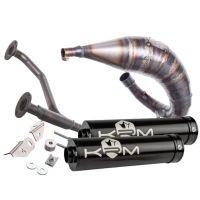 Pot Most 50-70cc Beta RR 50 2021 silencieux KRM noir double sortie