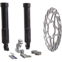 Pack jantes noir brillant avec disque de frein oversize Piaggio Zip