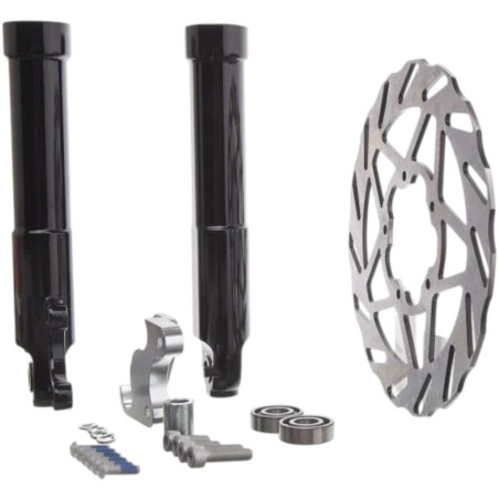 Pack jantes noir brillant avec disque de frein oversize Piaggio Zip