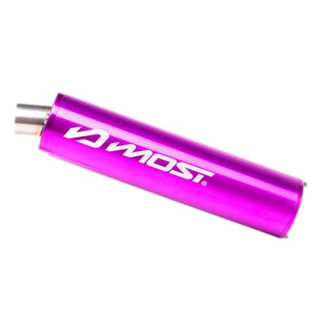 Silenciador Most Racing 50-80cc M2 violeta aluminio/acero inoxidable
