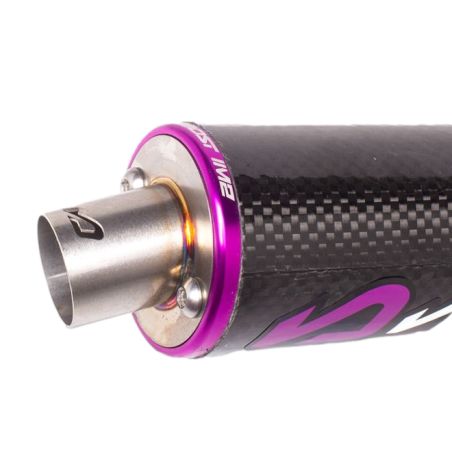Silencieux d'échappement Most 50cc 80cc M2 carbone et violet