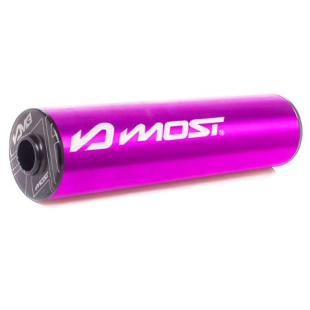 Silenciador Most 70cc 80cc M3 violeta negro aluminio CNC