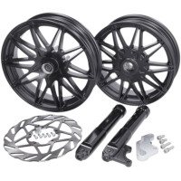 Pack de jantes avec disque de frein oversize noir mat Piaggio Zip après 2000