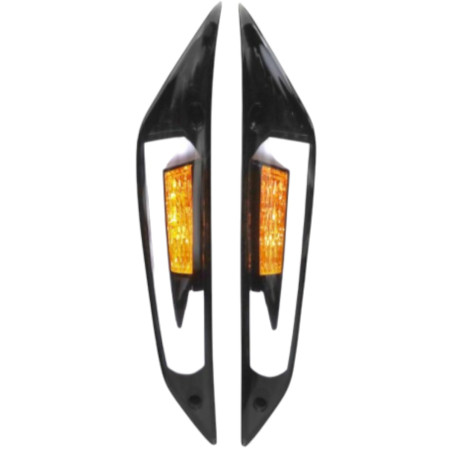 Clignotant avant dirigé LED Power1 Piaggio Zip 2000 Evo-4 fumé