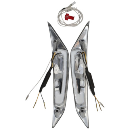 Clignotant avant dirigé LED Power1 Piaggio Zip 2000 Evo-4 fumé