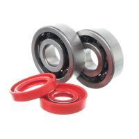 Kit rodamientos cerámicos y retenes rojos Most para motor Minarelli AM6
