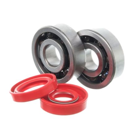 Kit rodamientos cerámicos y retenes rojos Most para motor Minarelli AM6
