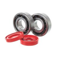 Kit roulements céramiques et joints spi rouge Most pour moteur Minarelli AM6 6204 C4