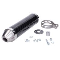 Silencieux Giannelli carbone pour Derbi Senda X-Treme et RX 50