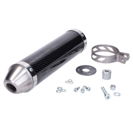 Silencieux Giannelli carbone pour Derbi Senda X-Treme et RX 50