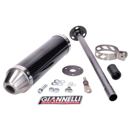Silenciador Giannelli carbono para Derbi GPR 50 Nude, GPR Racing y Aprilia RS 50