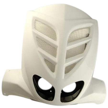 Tablier avant BCD Xtreme double optique blanc avec grille MBK Stunt YAMAHA Slider