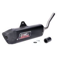 Silenciador Giannelli Sonic aluminio negro salida carbono Beta RR 50 Motard
