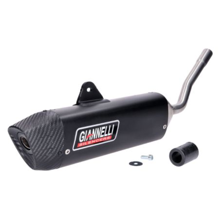 Silenciador Giannelli Sonic aluminio negro salida carbono Beta RR 50 Motard