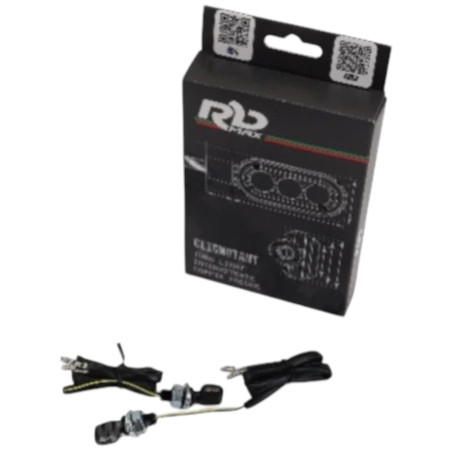 Pareja de intermitentes LED aluminio CNC RB Max Piccolo homologados negros