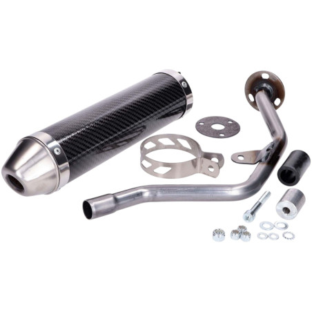 Silencieux Giannelli Yamaha DT 50 R avant 2009 Malaguti XTM, XSM 2004 Carbone