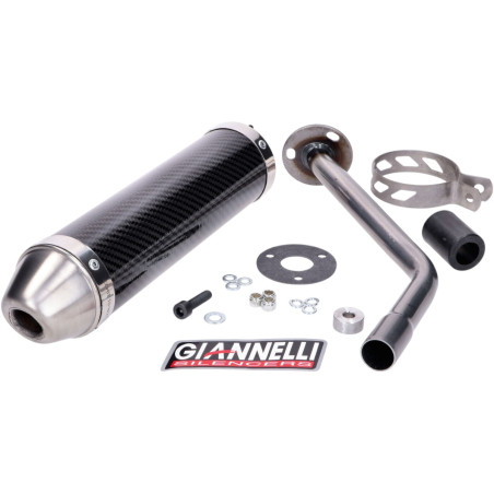 Silencieux Giannelli Beta RR Enduro Motard 50 avant 2020 Carbone