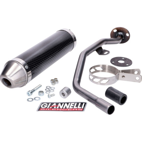 Silencieux Giannelli Peugeot XPS TL 50 avant 2007 Carbone