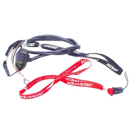 Interruptor de paro magnético MOST con cinta roja