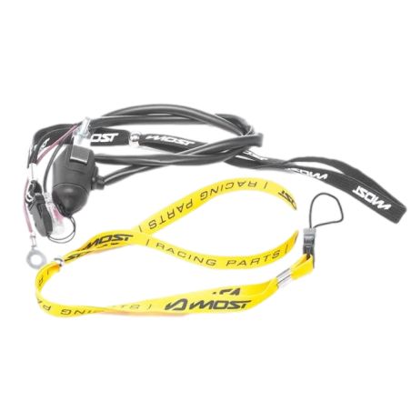 Interruptor de paro magnético MOST con cinta amarilla