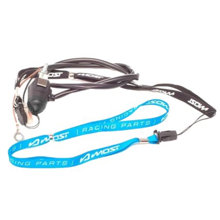 Interruptor de paro magnético MOST con cinta cyan